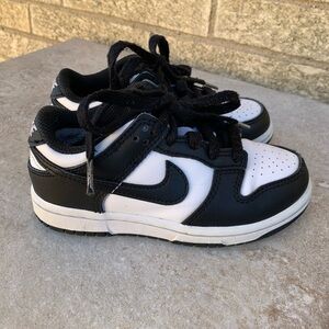 Nike Dunk Low black and white sneakers size 11C